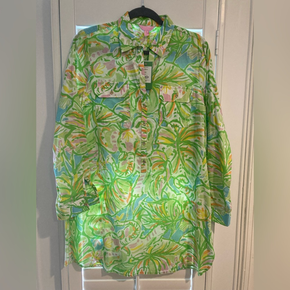 NWT Lilly Pulitzer Captiva Tunic in Elephant Ears Size Medium